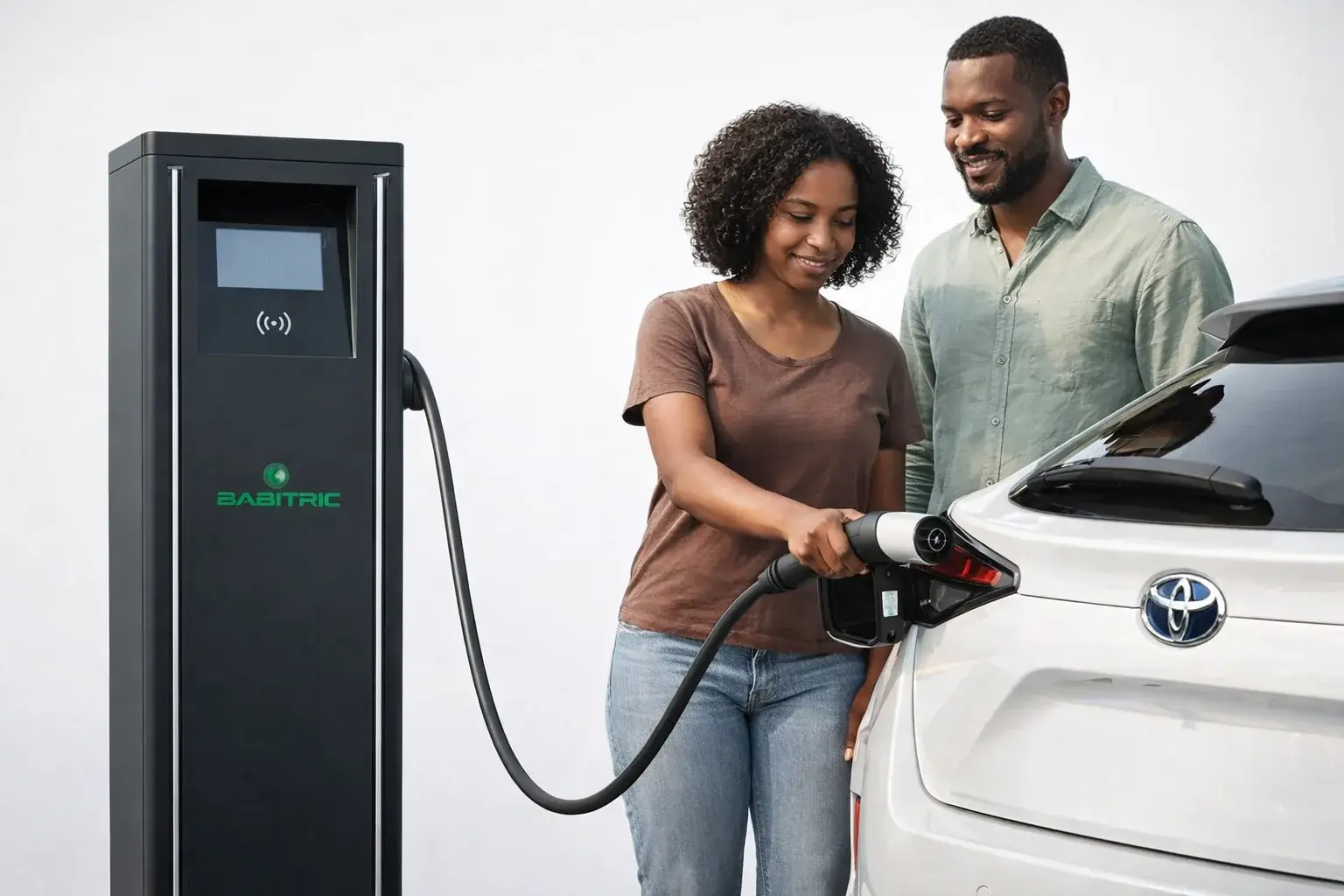 Babitric en action · session de recharge à Abidjan